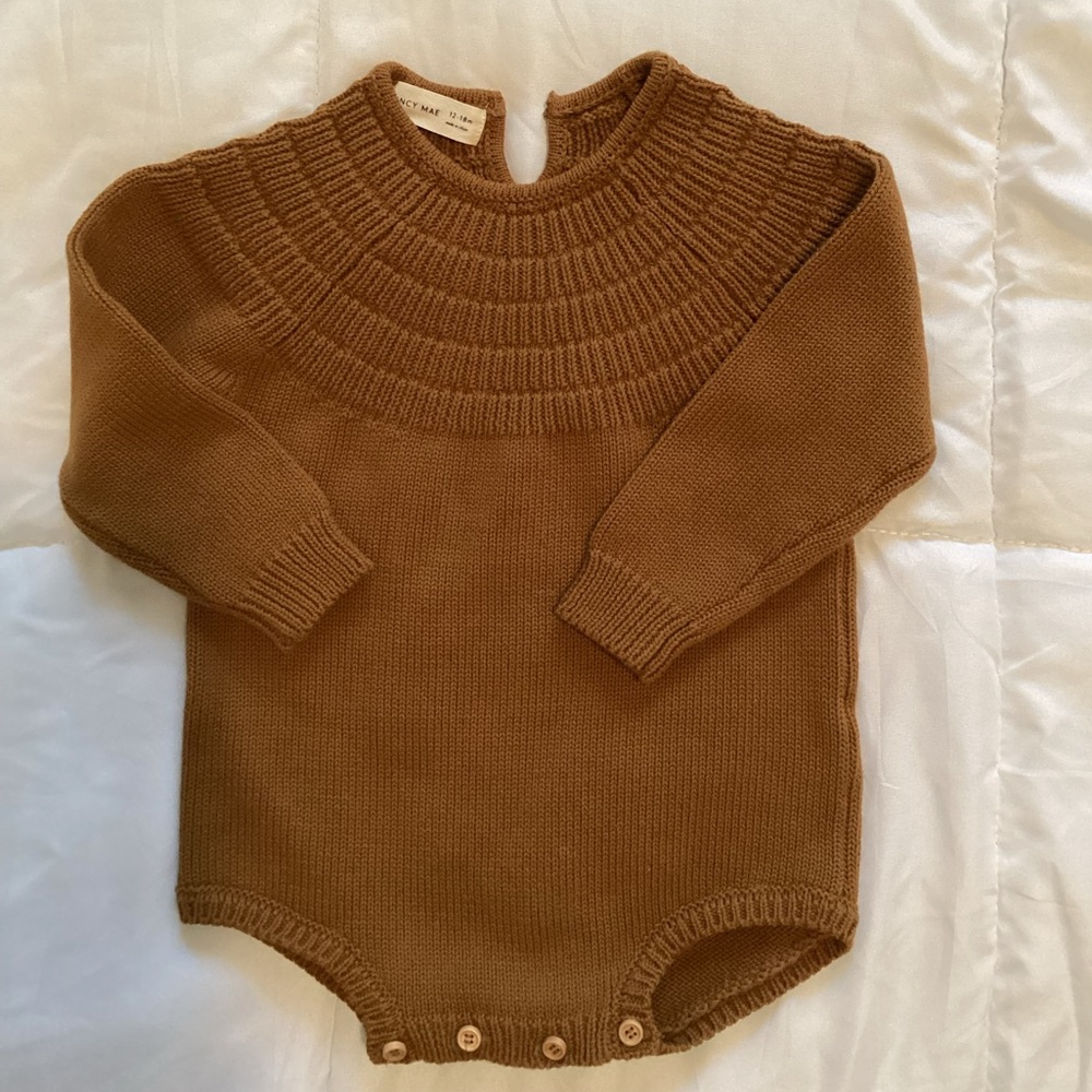 Quincy Mae Dalia Organic Knit Romper